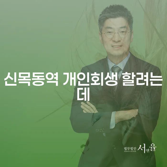 신목동역 개인회생 할려는데