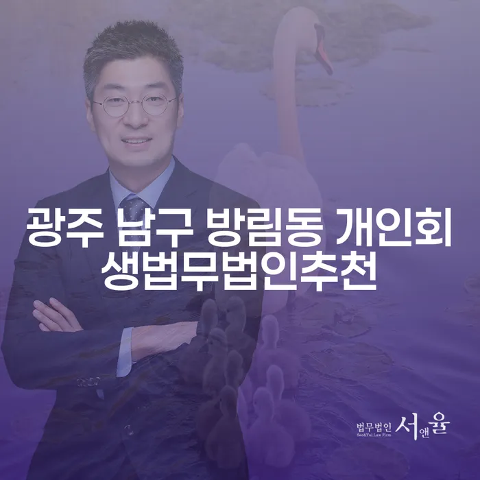 광주 남구 방림동 개인회생법무법인 추천: 채무조정신청은 어떻게?